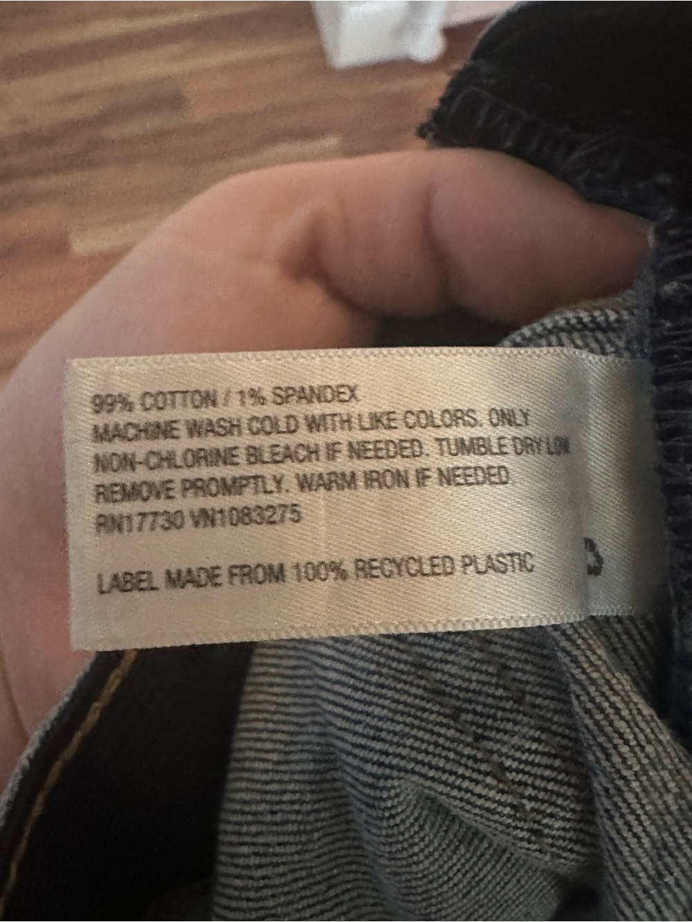 Ingrid & Isabel Vintage Straight Medium Blue Maternity Jeans - Picture 6 of 6